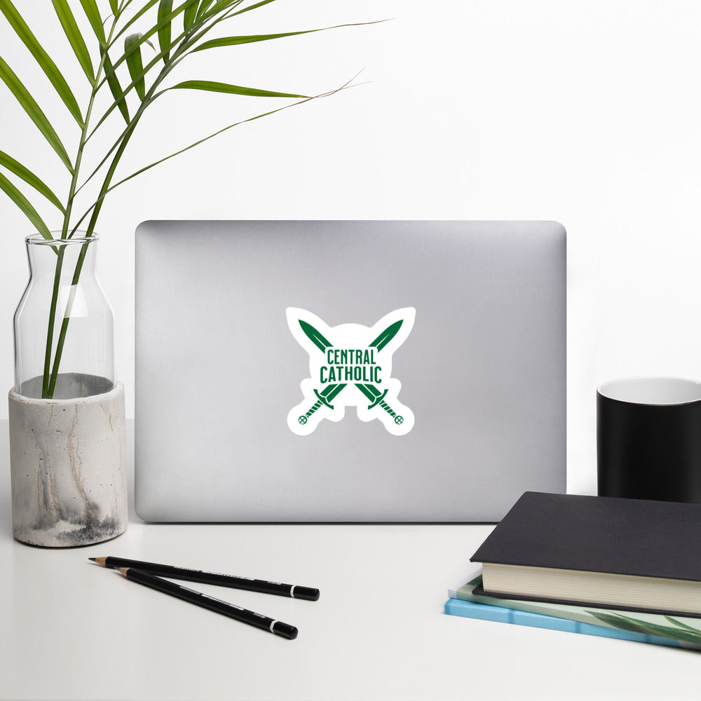 Central Catholic Crusaders Bubble-free stickers