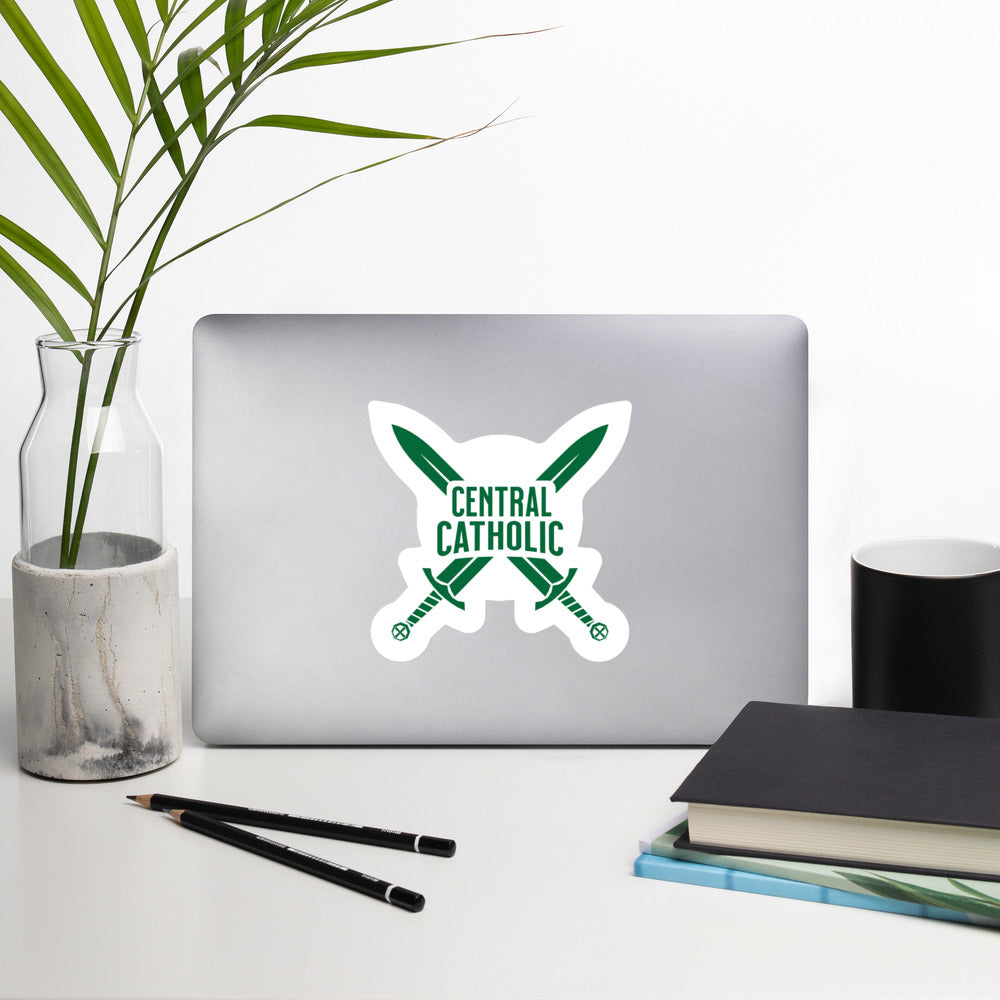 Central Catholic Crusaders Bubble-free stickers