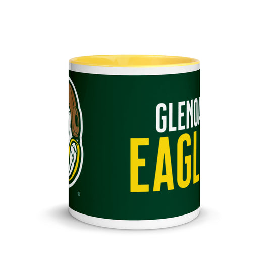 GlenOak Classic Cartoon Eagle Mascot Mug with Color Inside