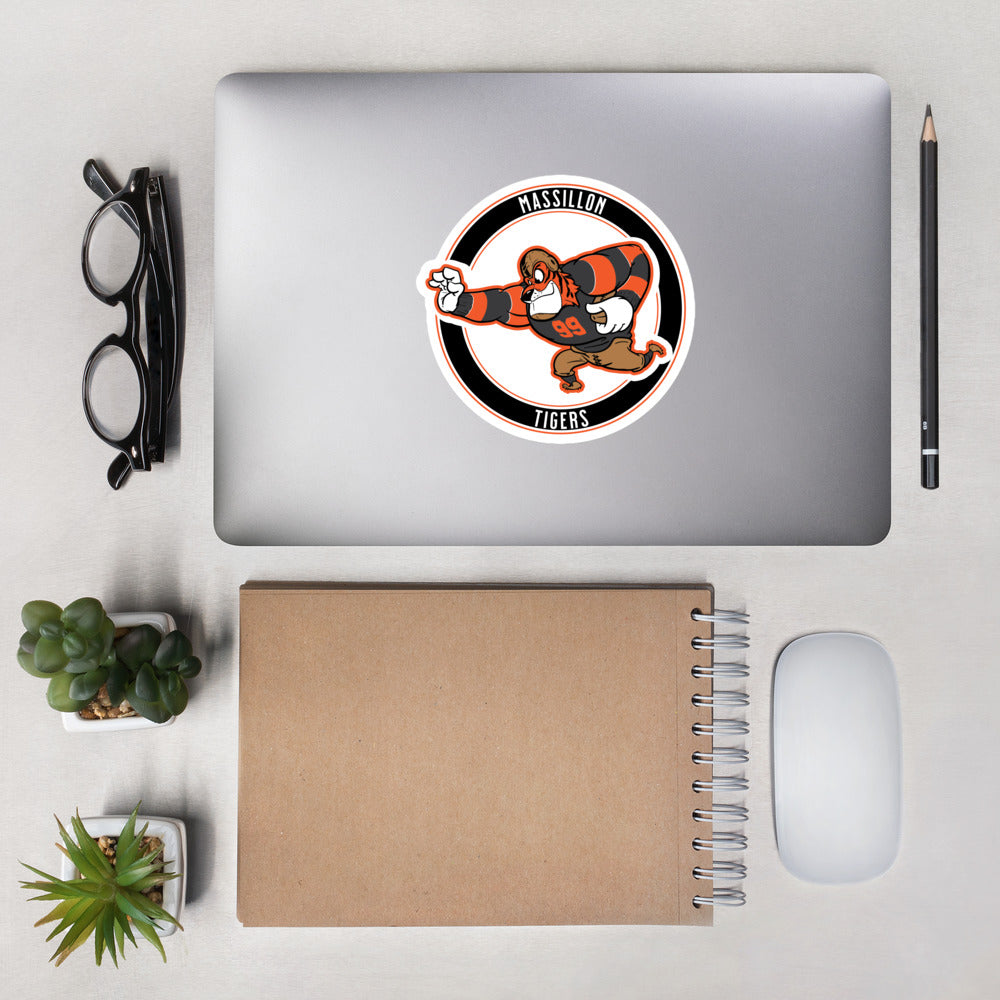 Massillon Tigers Football Bubble-free stickers