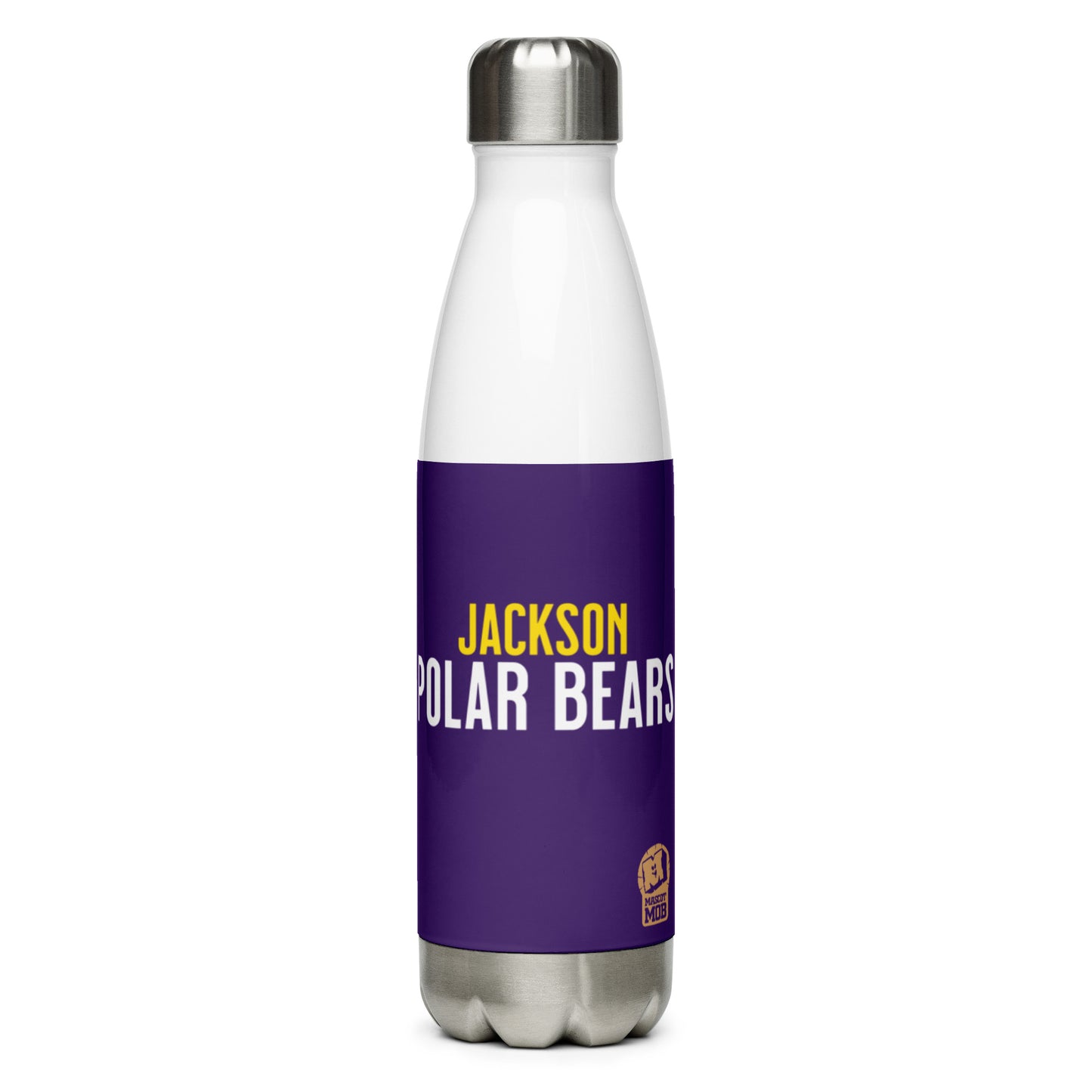 Jackson Polar Bears Stainless Steel Water Bottle