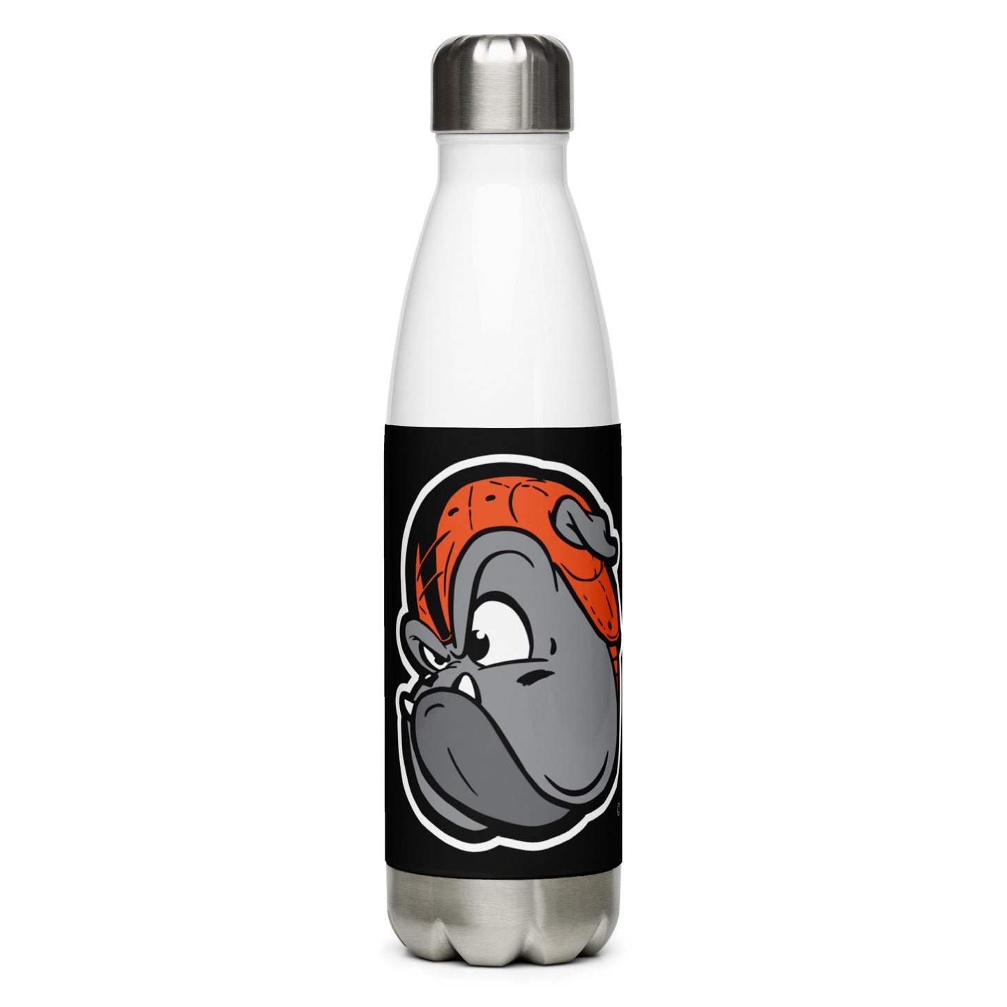 Green Bulldogs Stainless Steel Water Bottle