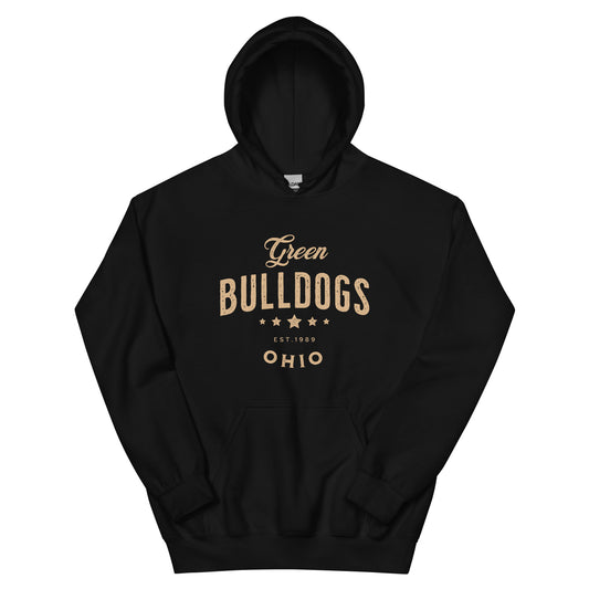 Green Bulldogs Unisex Hoodie