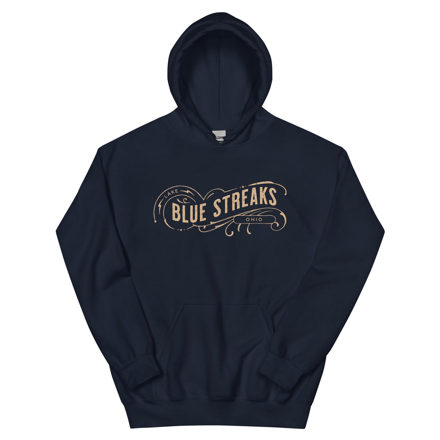 Lake Blue Streaks Vintage Unisex Hoodie