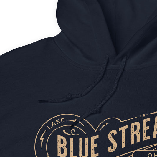 Lake Blue Streaks Vintage Unisex Hoodie