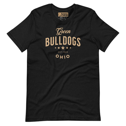 Green Bulldogs Vintage Unisex t-shirt