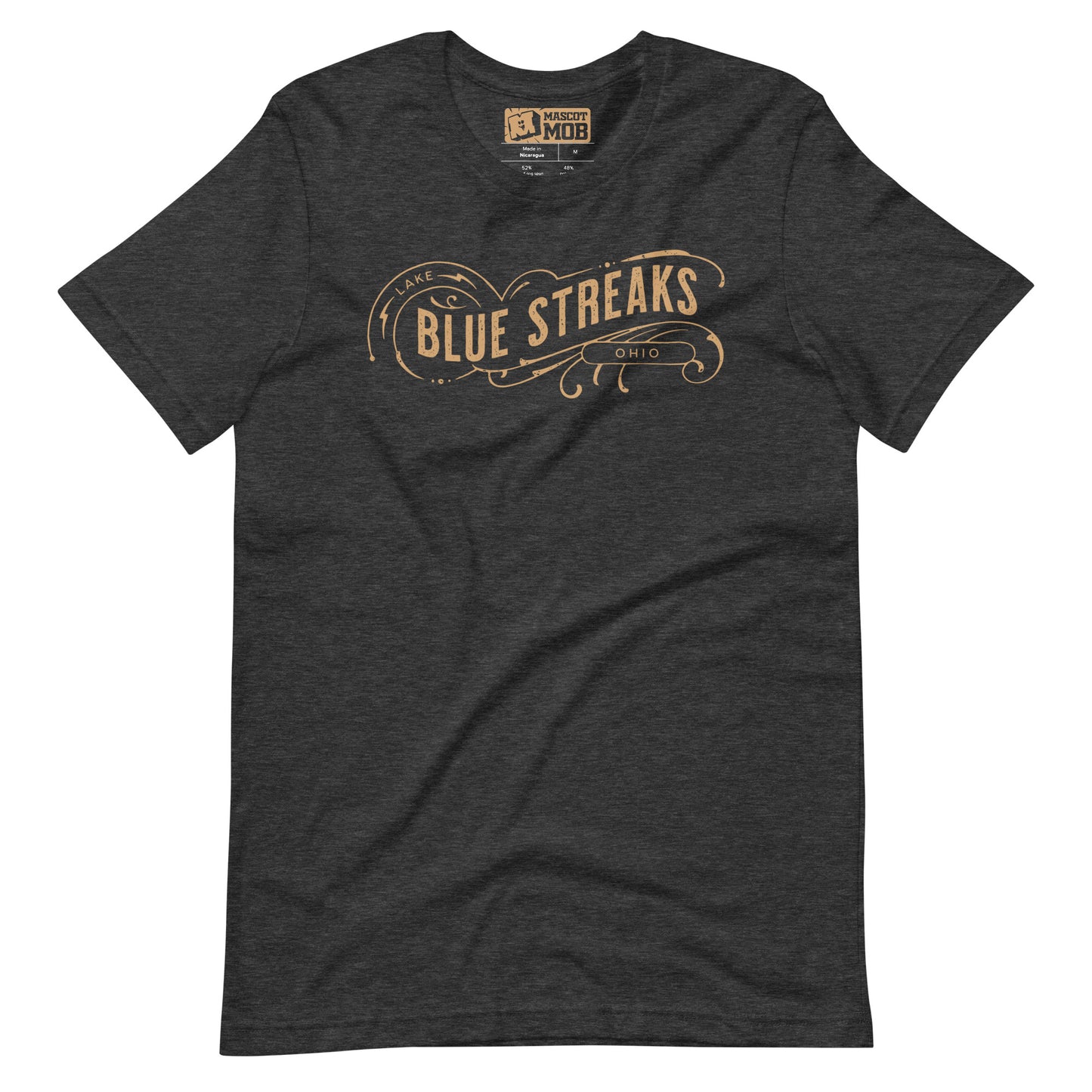 Lake Blue Streaks Vintage Style Unisex t-shirt