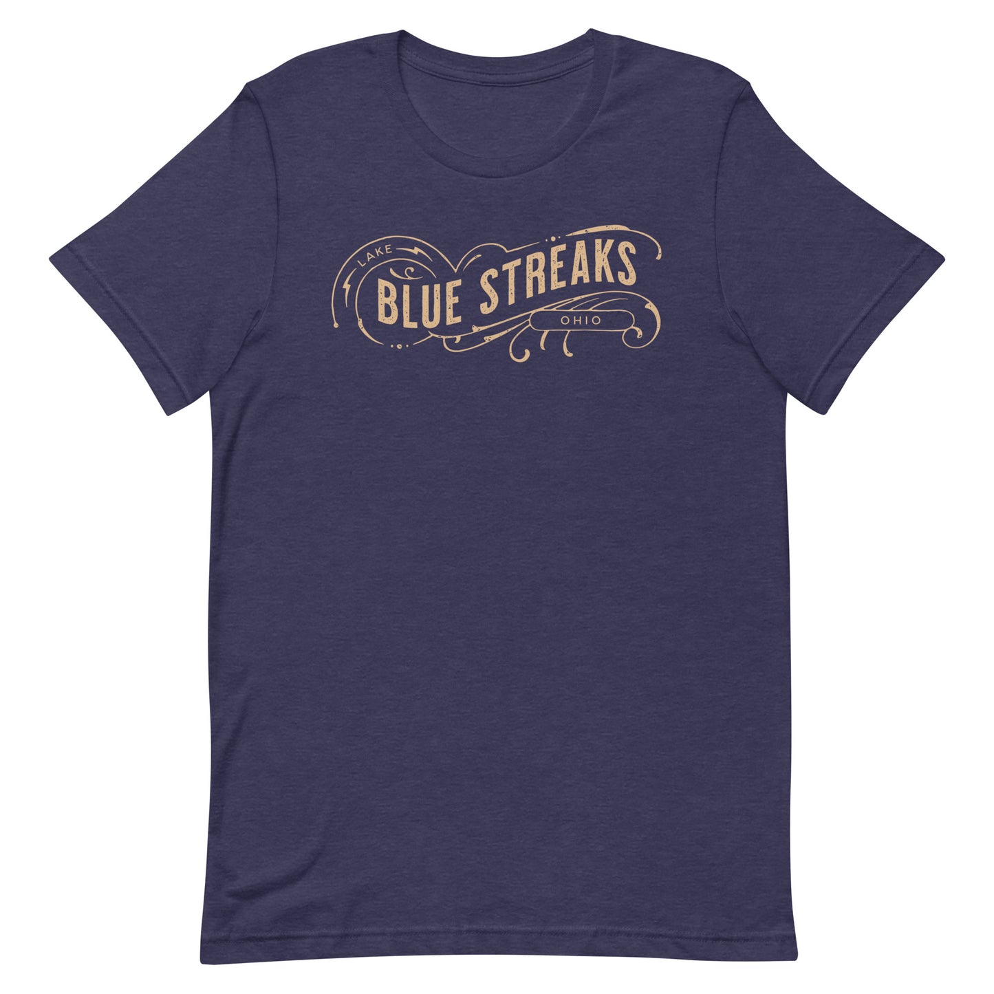 Lake Blue Streaks Vintage Style Unisex t-shirt