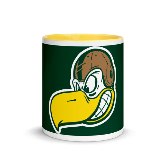 GlenOak Classic Cartoon Eagle Mascot Mug with Color Inside